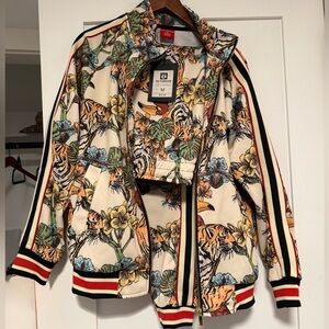 Floral Tiger Print sweatsuit